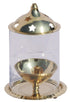 Brass Oil Lamp Deepak With Chimney 0.155kg